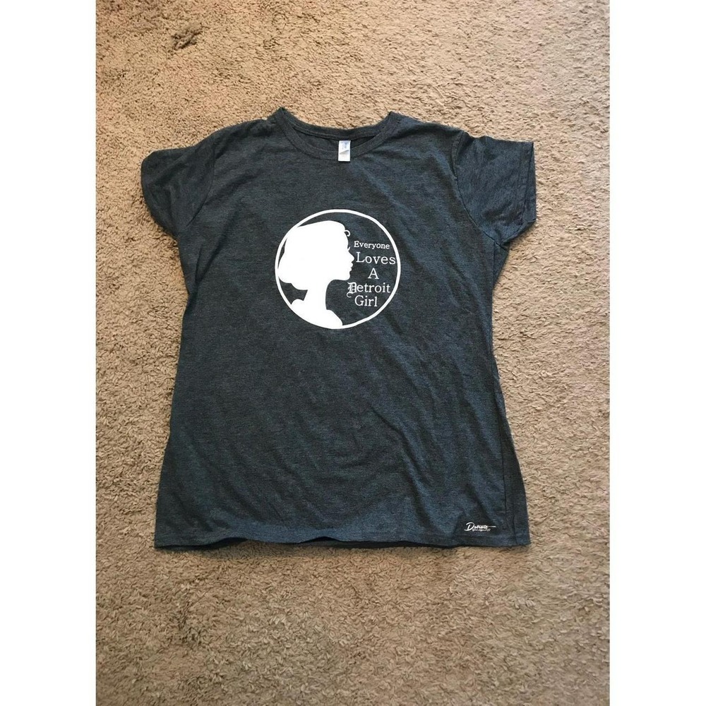 Everyone loves a detroit Girl T Shirt